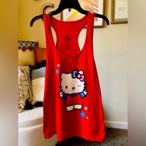 Red Hello Kitty 4th of July Top